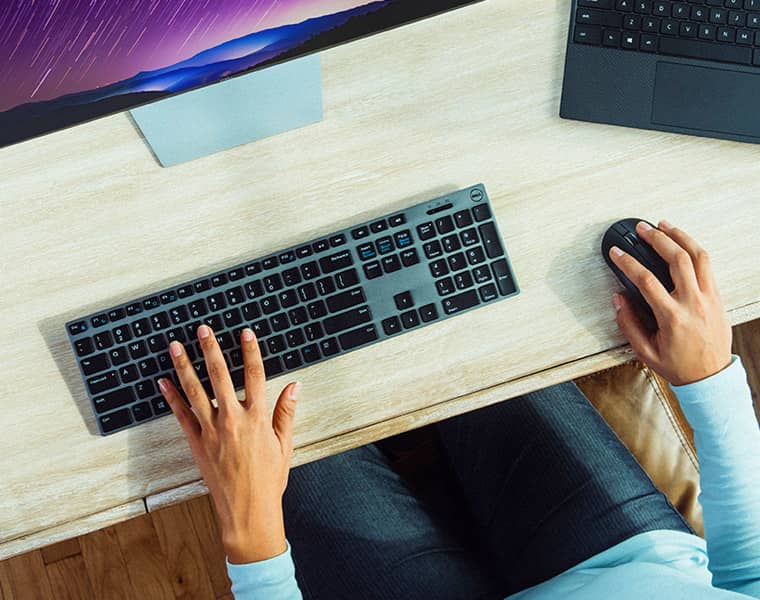 Professional working at a desk in an office